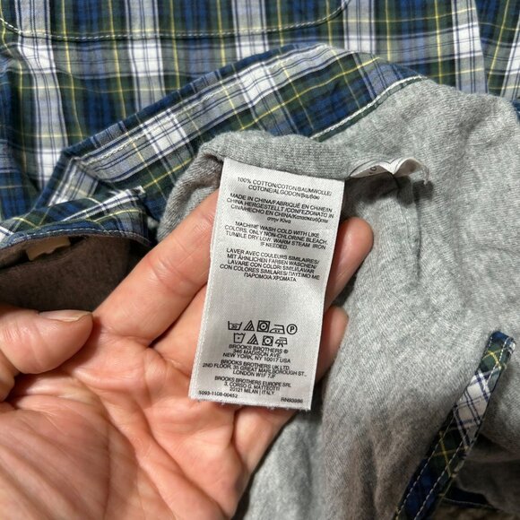 Brooks Brothers Mens XL Regent fit Lined Plaid Button-Up Shirt Long Sleeve - Picture 6 of 10